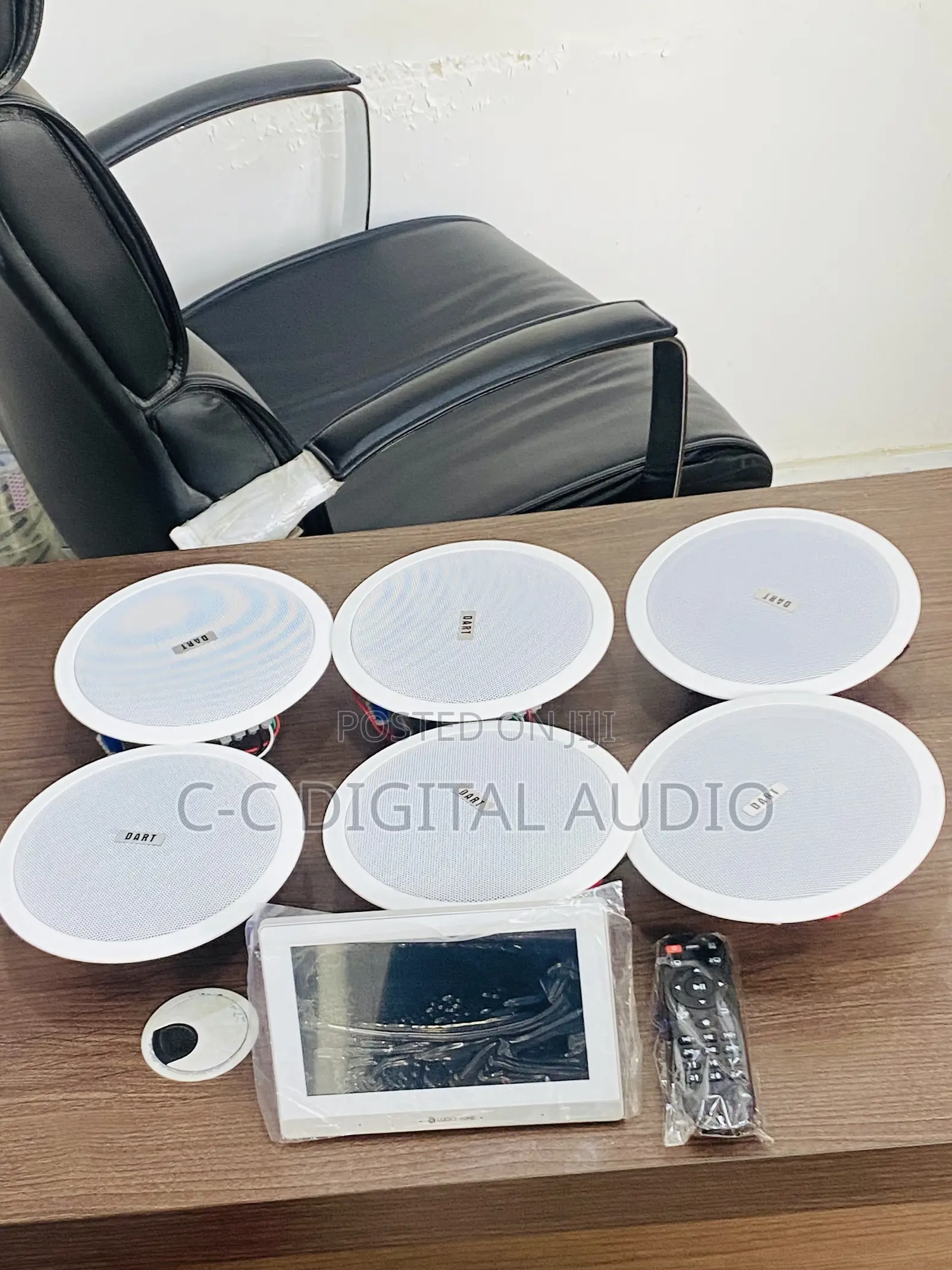 Dart Ceiling Speakers and Android Screen Amplifier Setup