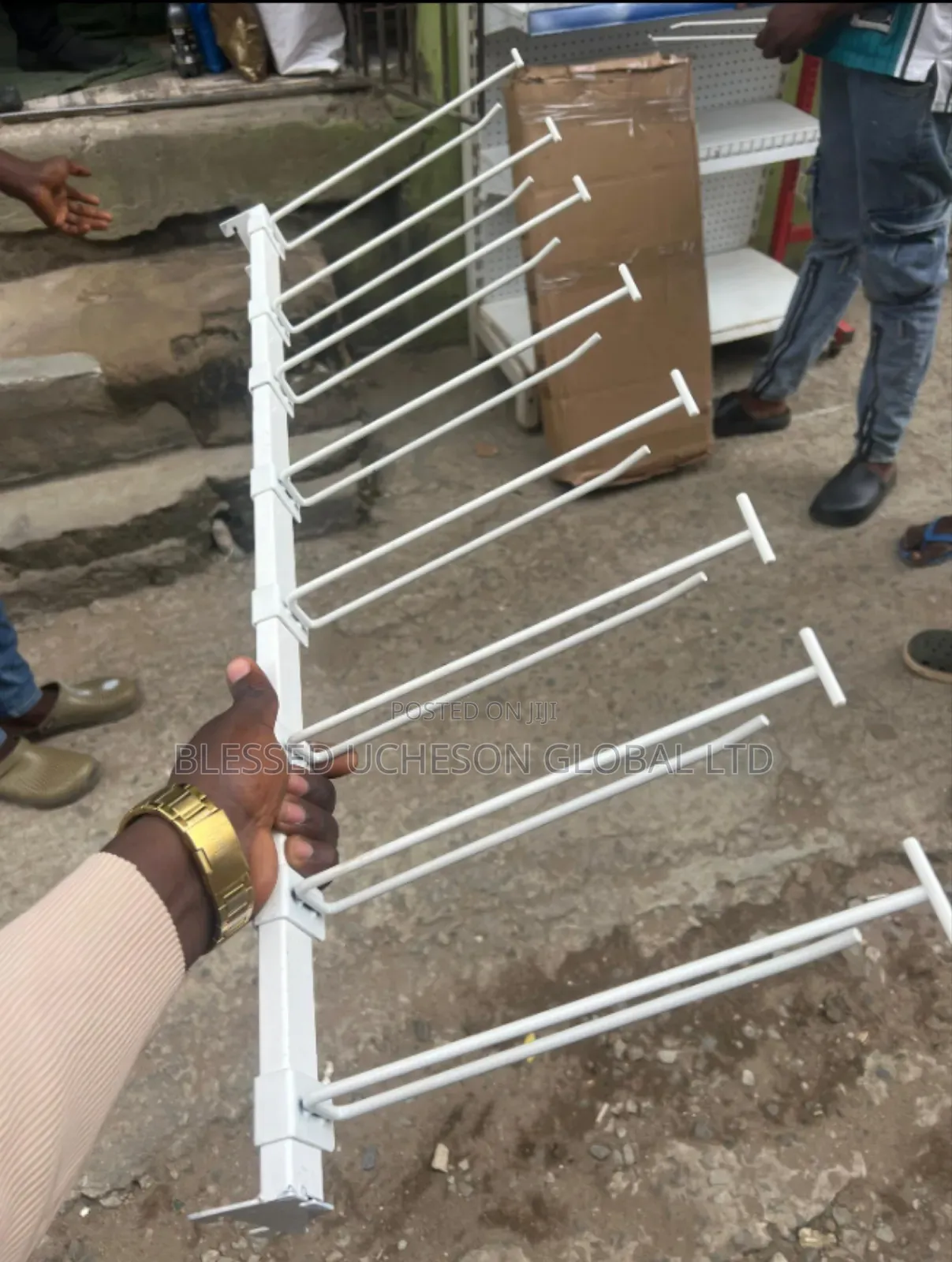Hook and Bar for Supermarket Shelves
