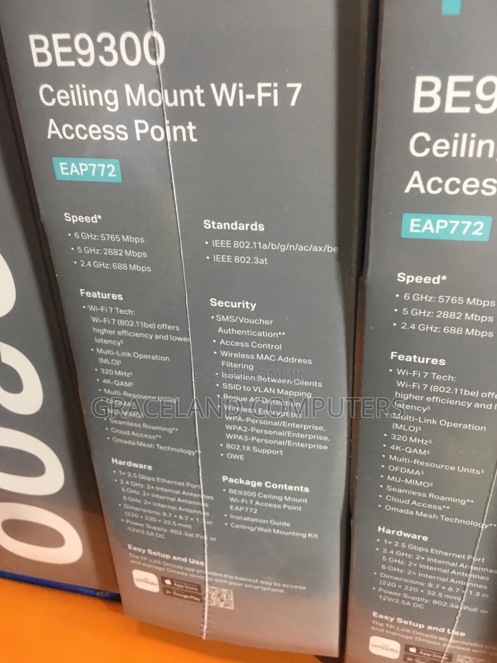 Tp-Link Eap772 | Be9300 Ceiling Mount Wi-Fi 7 Access Point