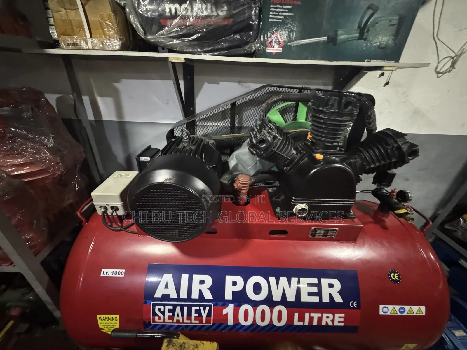 Sealey Sac1203b Compressor 1000ltr Belt Drive 3hp With Cast Cylinders