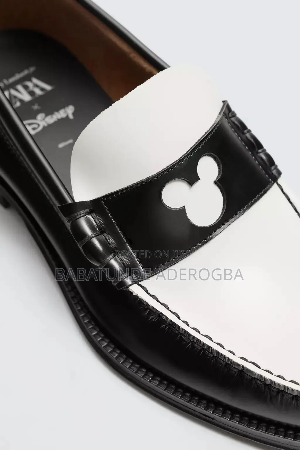 Zara Leather Penny Loafers Harry Lambert Zara X Disney
