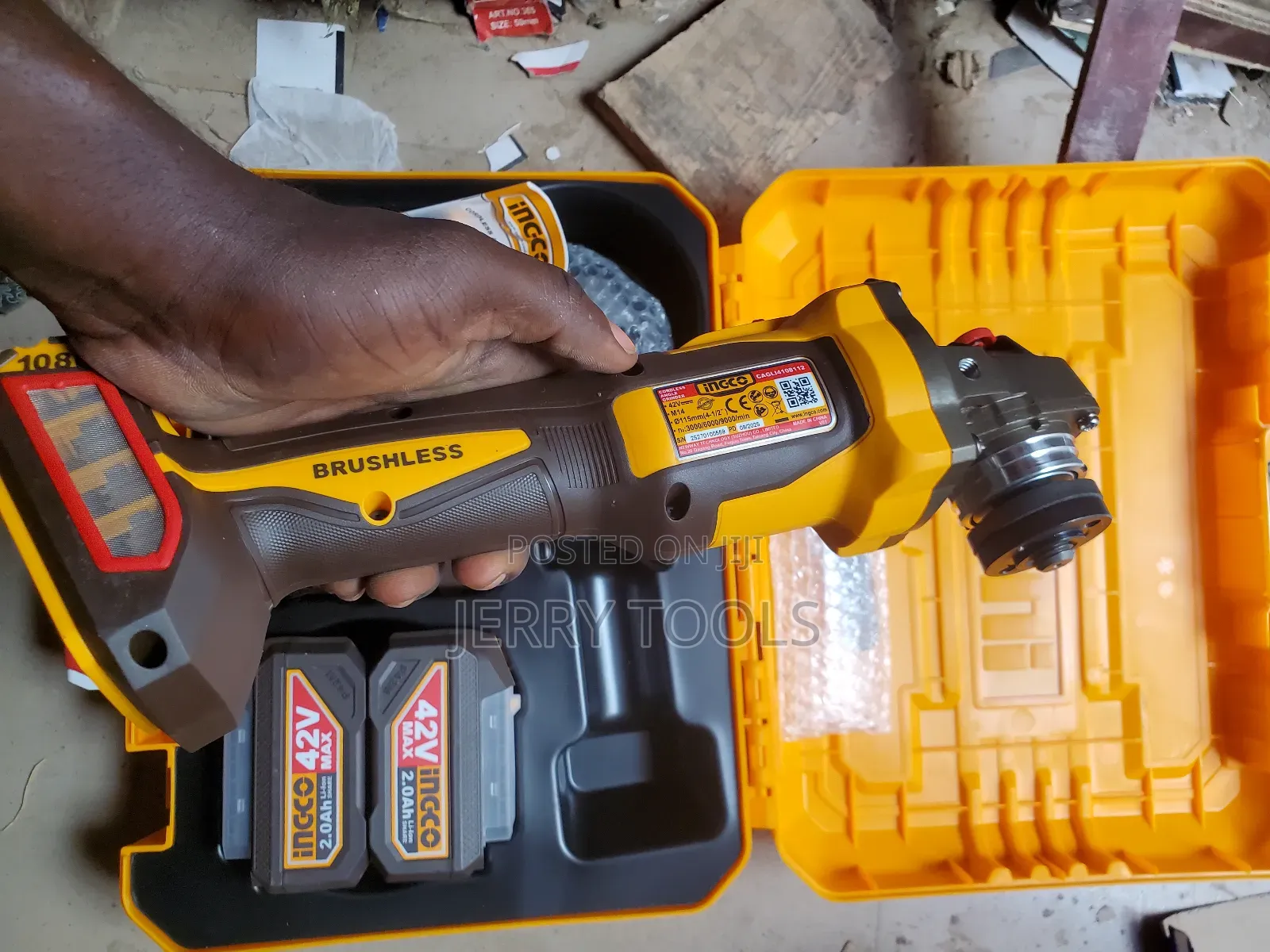 Ingco Lithium Powered Angle Grinder