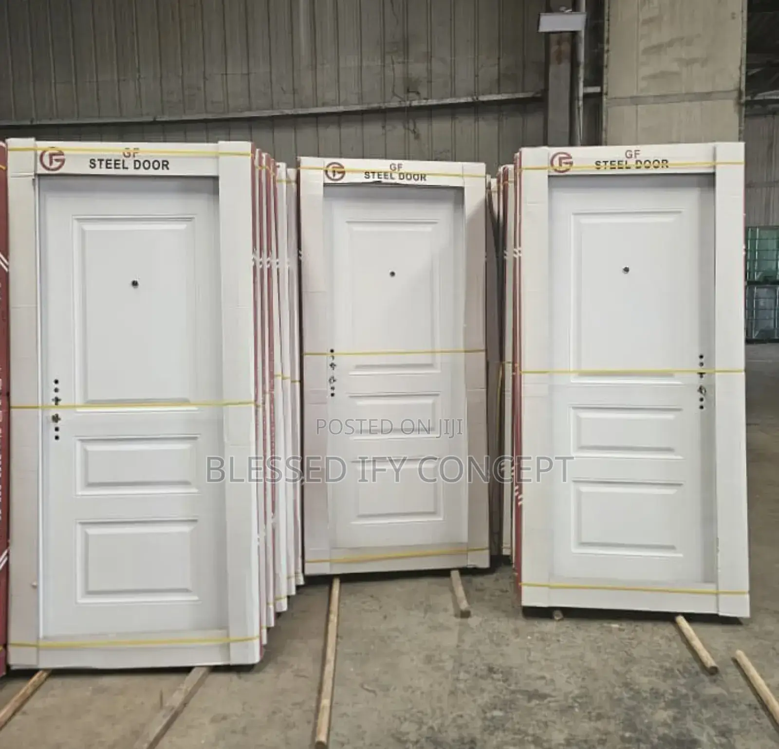 3ft by 7ft Quality Steel Door White Color