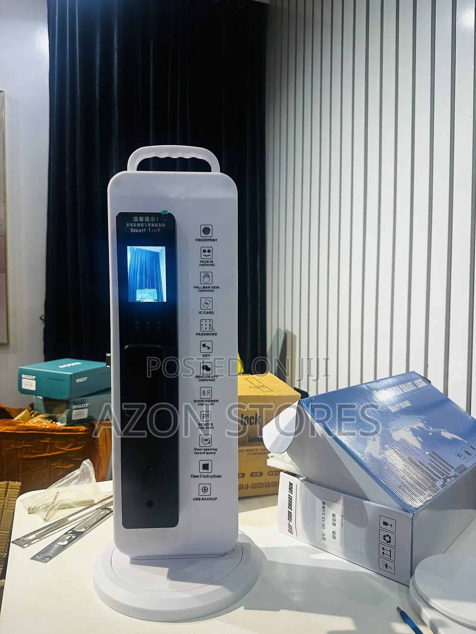 Luxury Smart Door Lock – Fingerprint, Card App Access