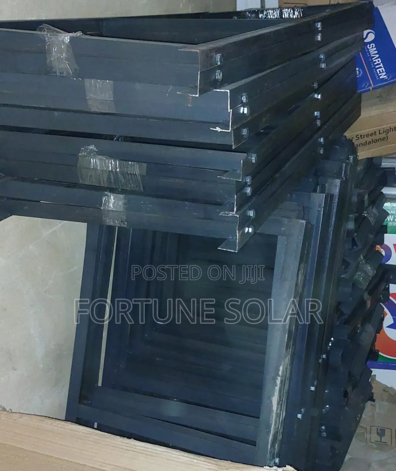 Tall Tubular Battery Rack for 4 Batteries
