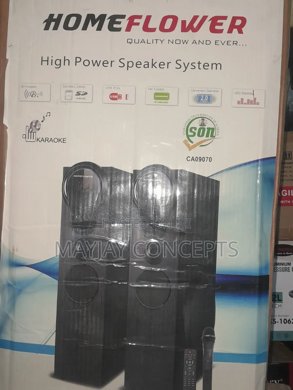 Homeflower High Power Hometheater Sound System With Microphone-Karaoke