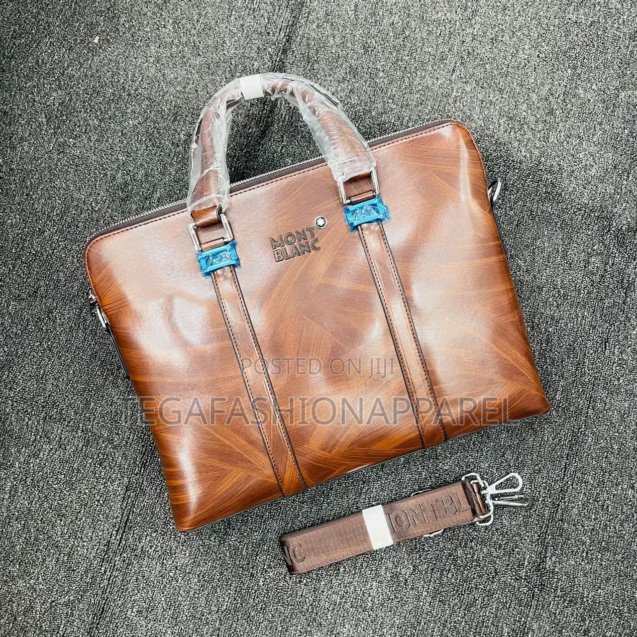 Mont Blanc Genuine Leather Laptop Bag