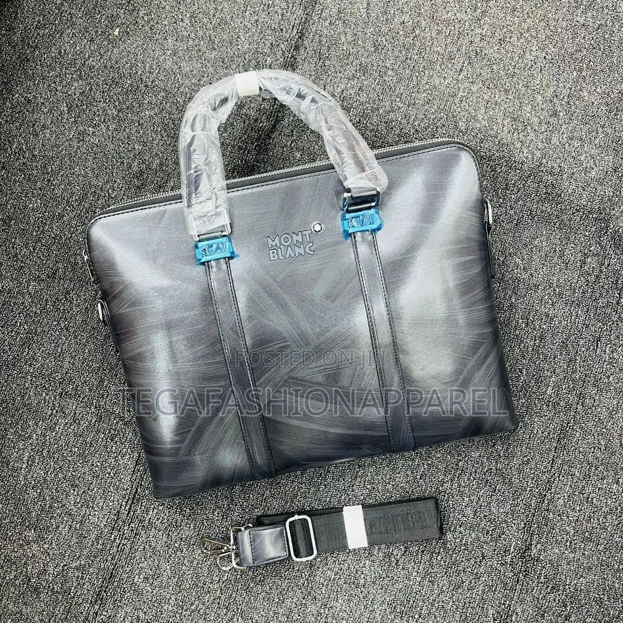 Mont Blanc Genuine Leather Laptop Bag