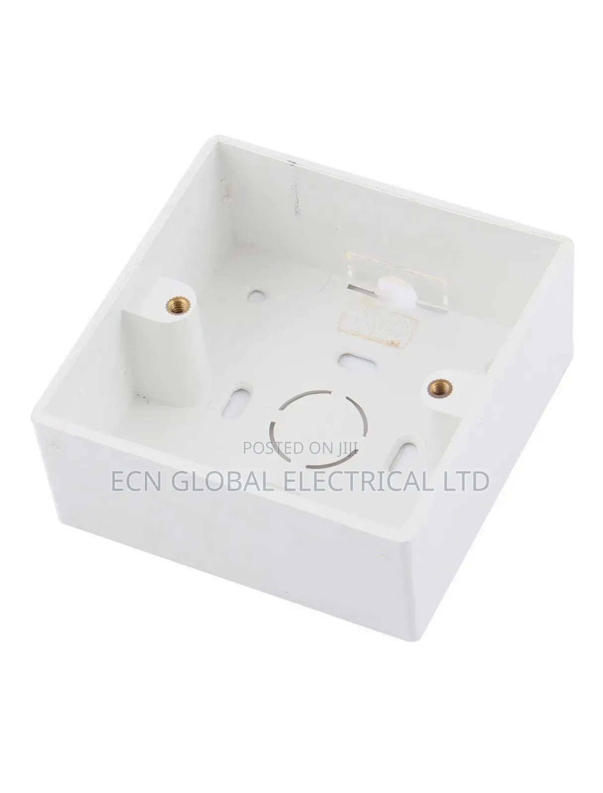 86mm X 86mm X 33mm PVC Single Mount Back Box Wall Socket Outlet Plate