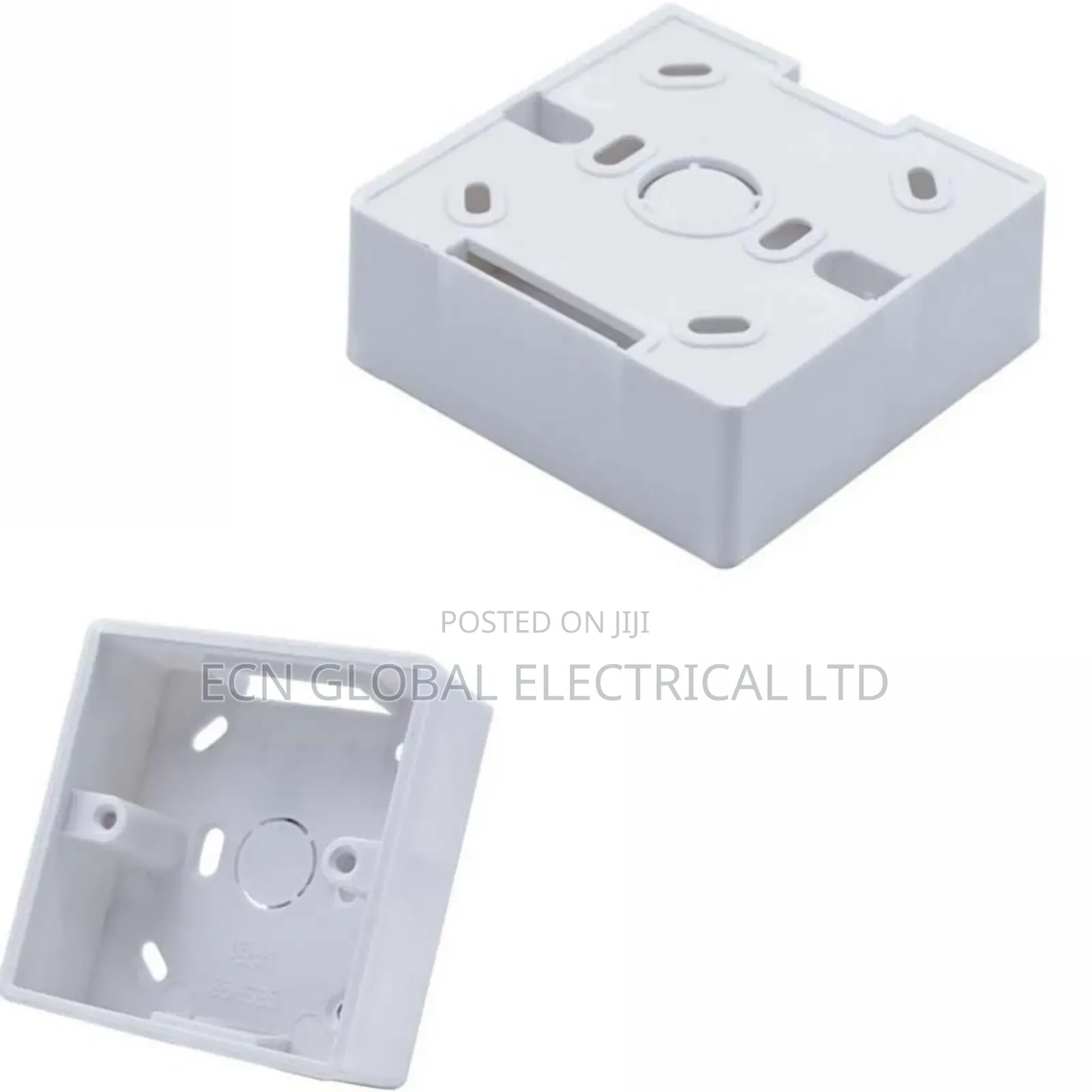 86mm X 86mm X 33mm PVC Single Mount Back Box Wall Socket Outlet Plate