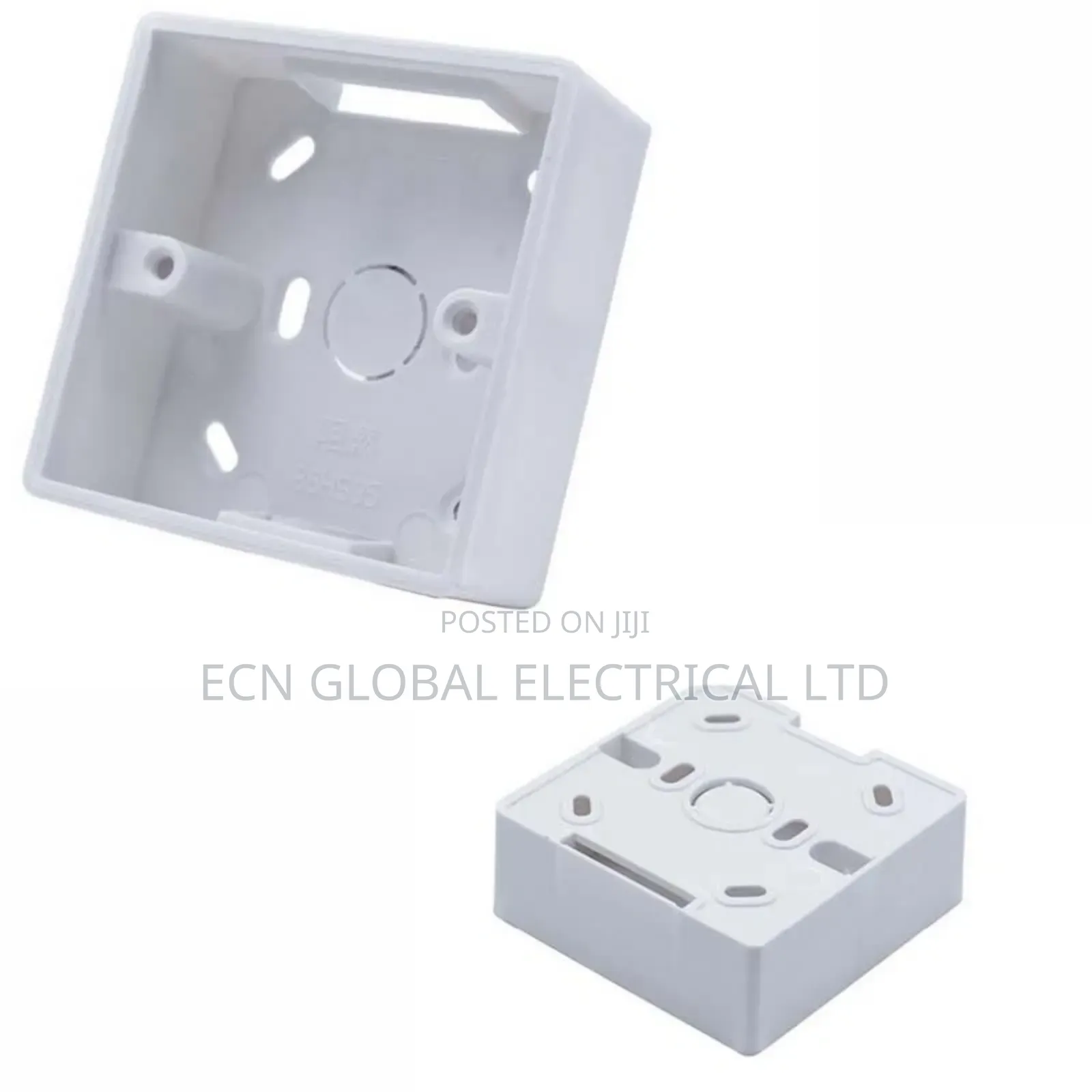 86mm X 86mm X 33mm PVC Single Mount Back Box Wall Socket Outlet Plate