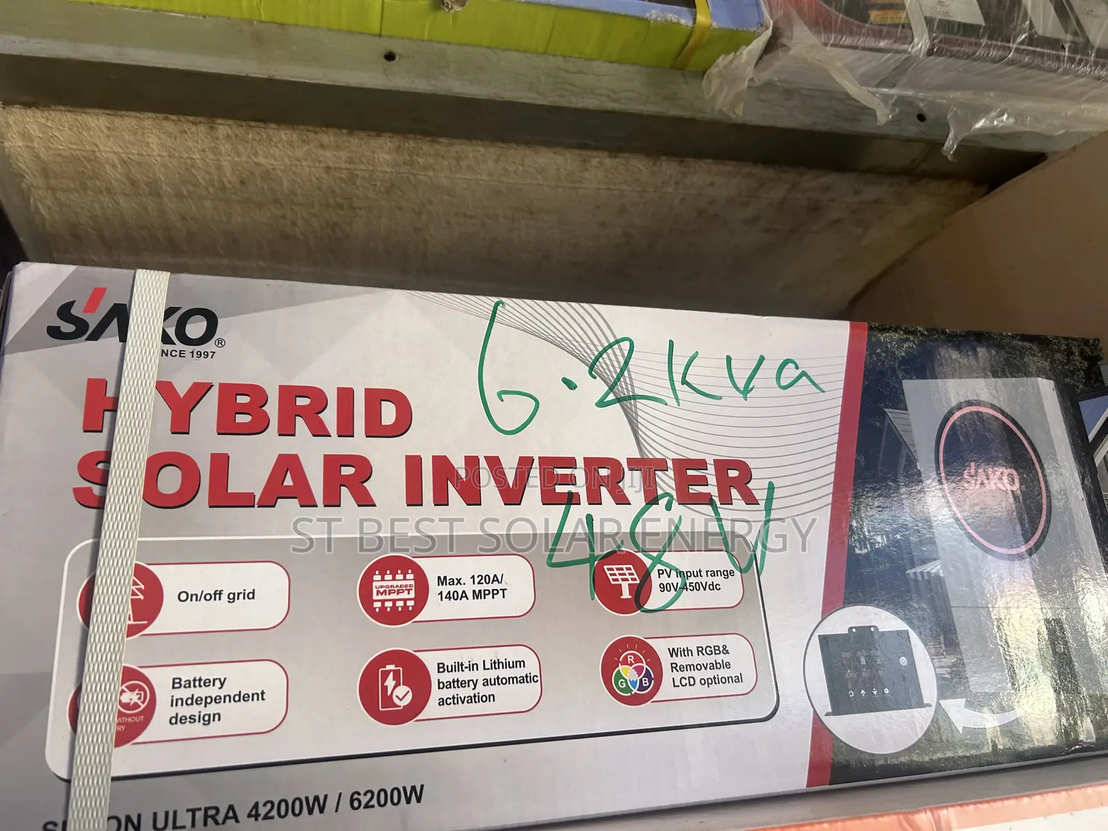 6.2kva/48v Sako Hybrid Inverter