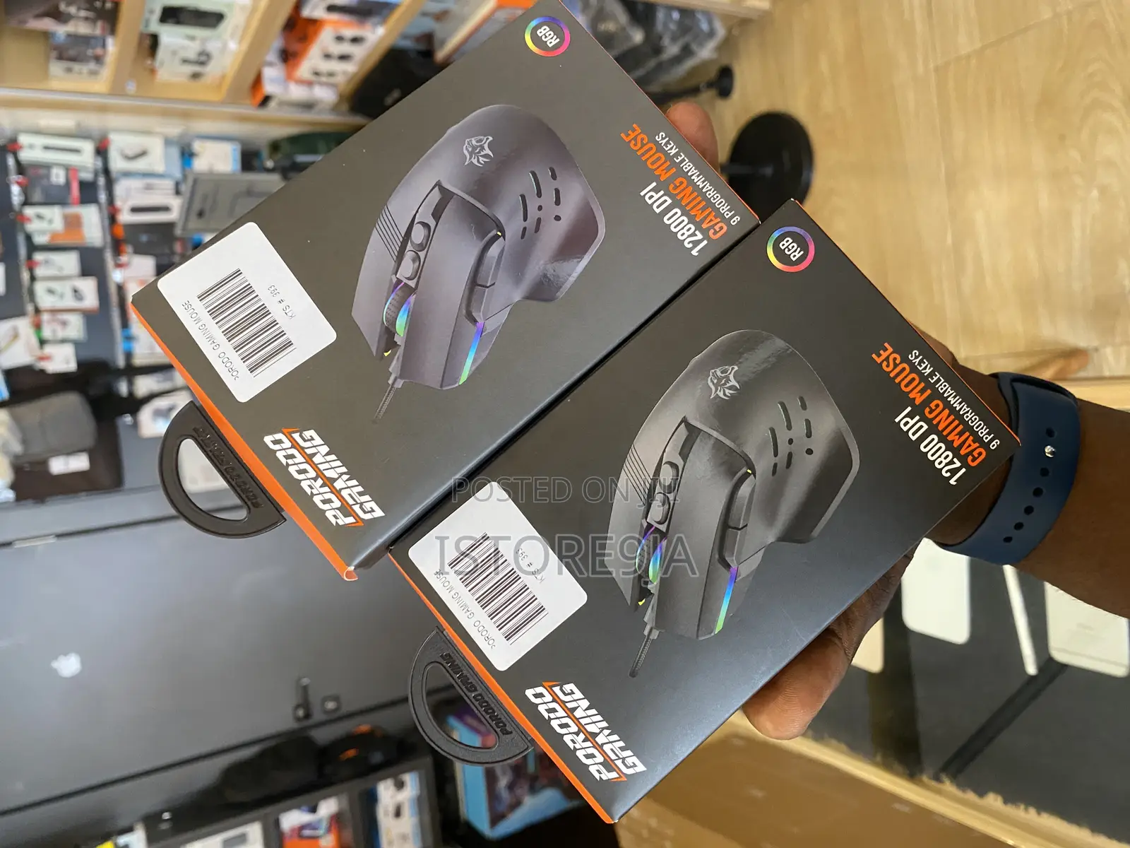 Porodo 12800 Pi Gaming Mouse