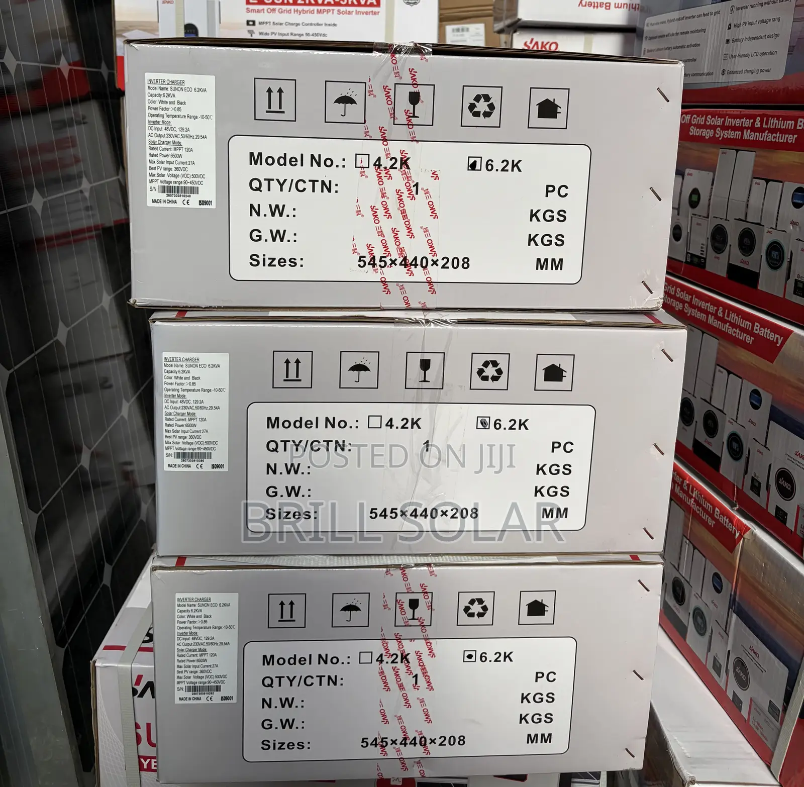 6.2kva-48v Sako Pure Sine Wave Hybrid Inverter (Sunon-Eco)
