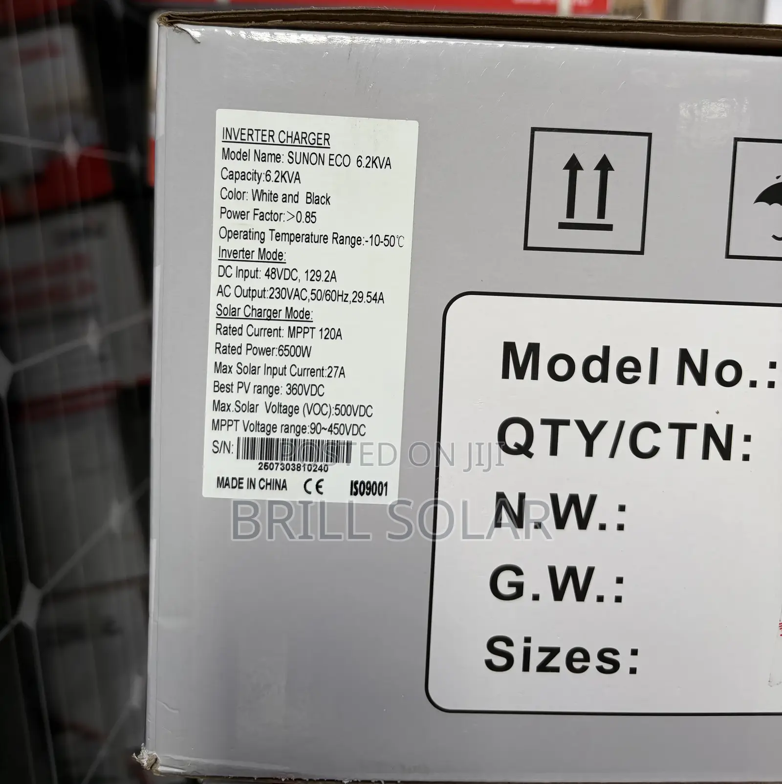 6.2kva-48v Sako Pure Sine Wave Hybrid Inverter (Sunon-Eco)