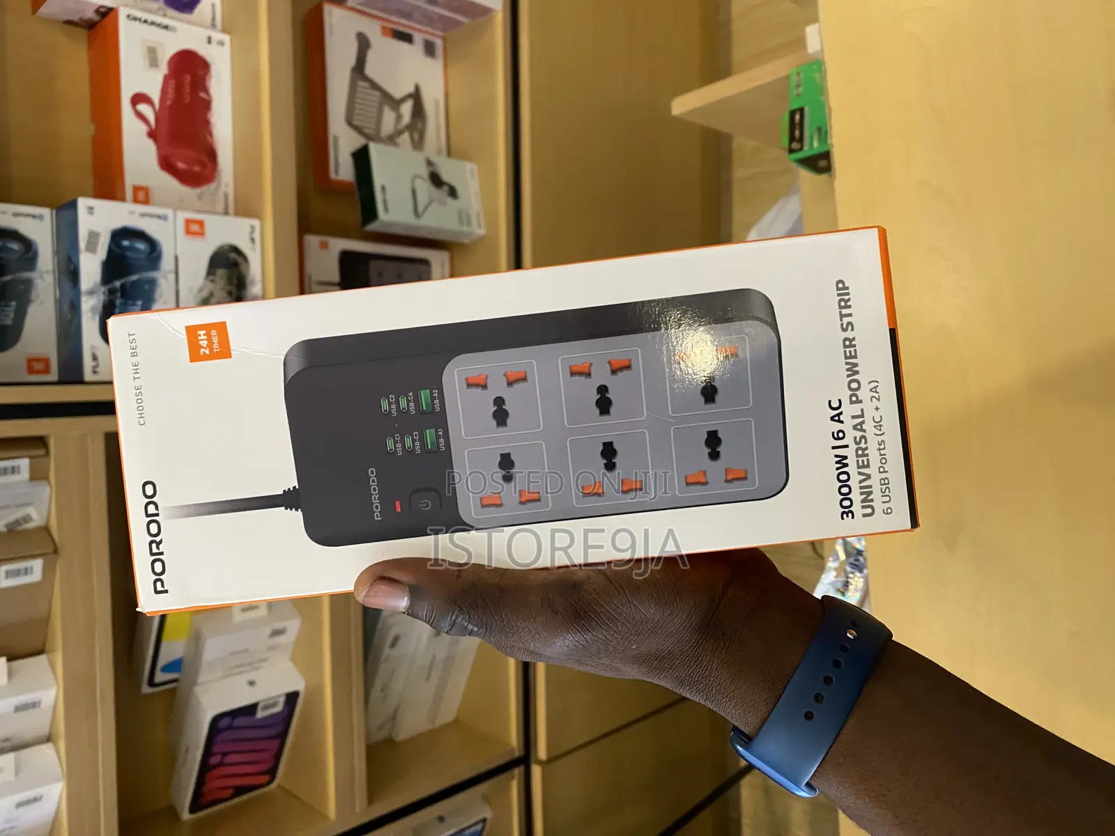 Porodo 3000w | 6ac Universal Power Strip