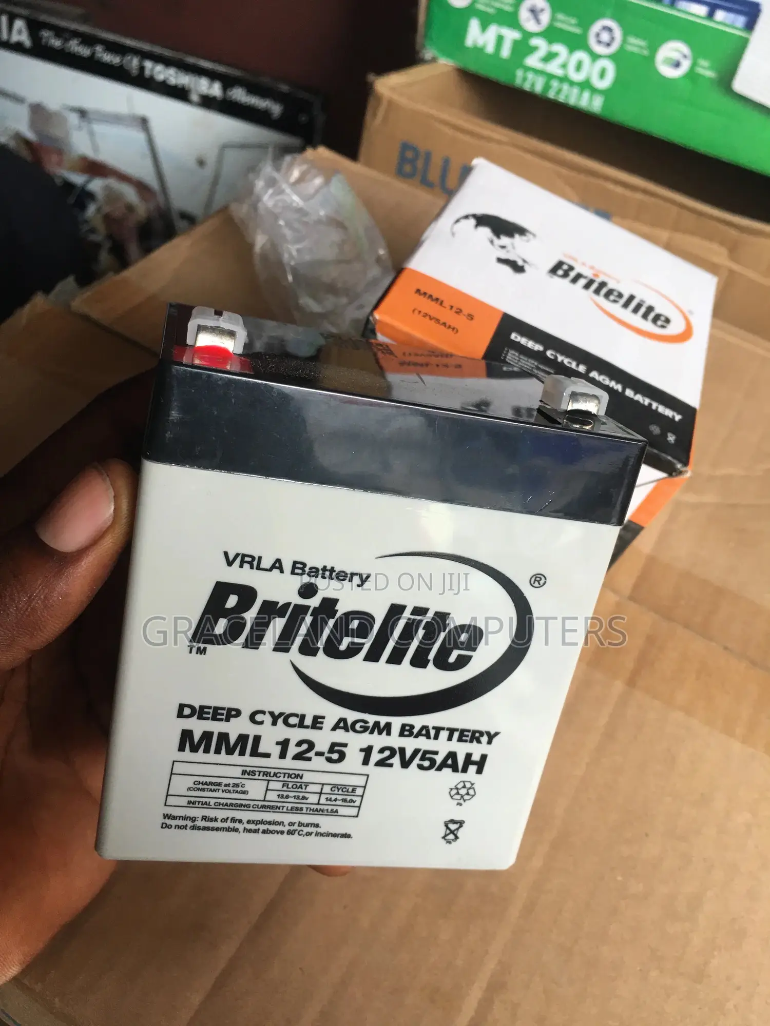 Britelite 12v 5ah Deep Cycle Agm Battery