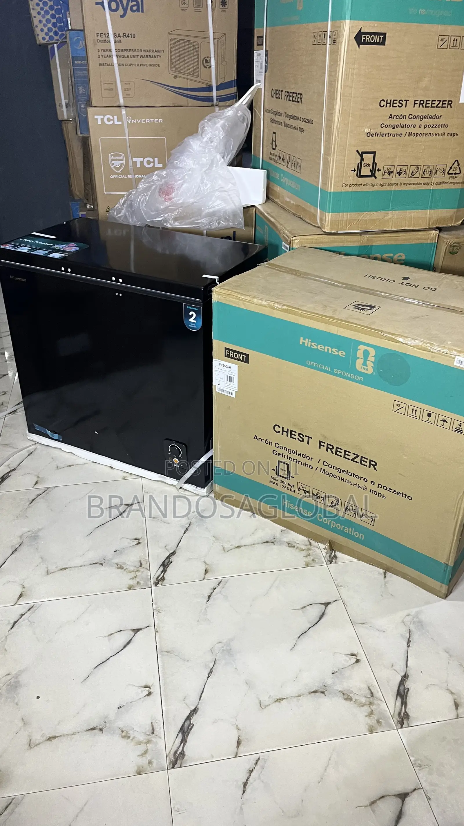 Hisense Fc-250sh 189l Chest Freezer Black – High Efficiency Freezer