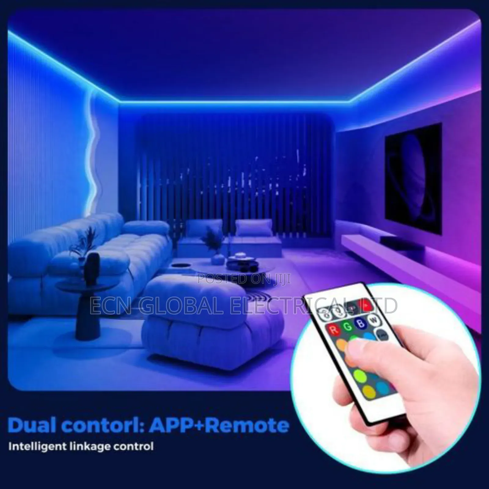 5m RGB Led Strip Light – App + Remote Control, Usb Powered, Waterproof