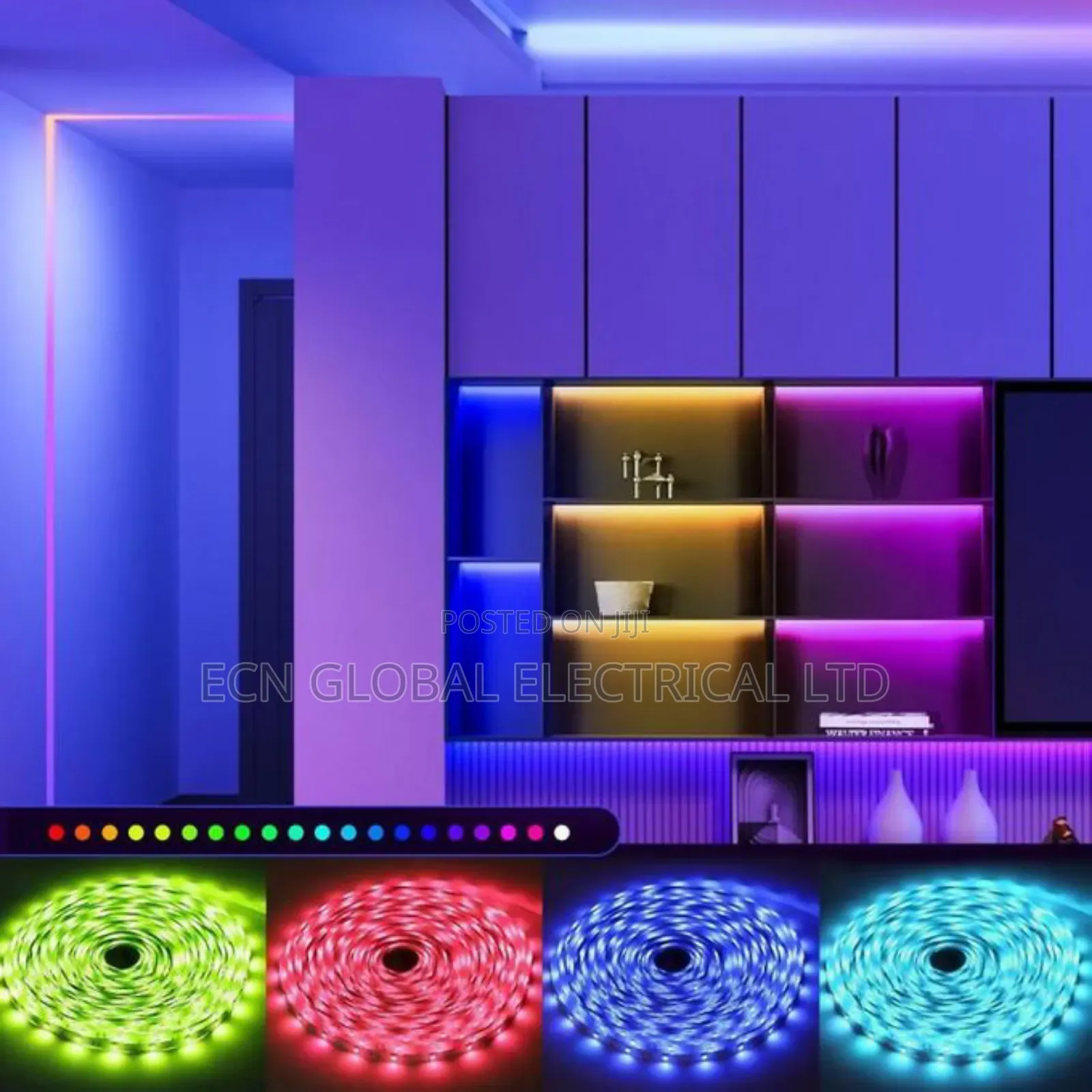 5m RGB Led Strip Light – App + Remote Control, Usb Powered, Waterproof