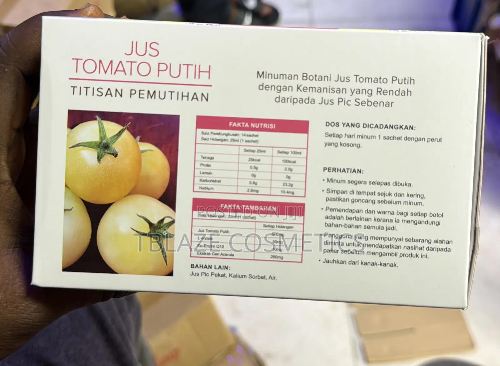 Lennox White Tomato Juice Whitening Drip (Super Booster Series)