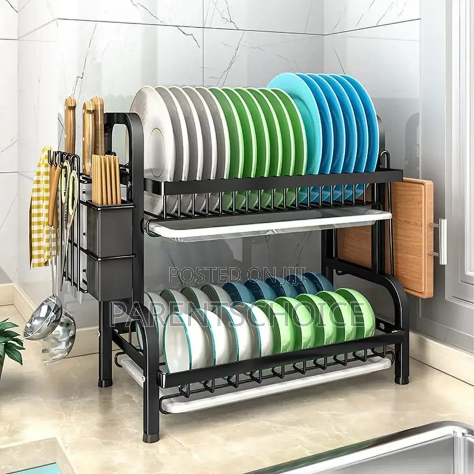 2-Layer Stainless Steel Dish Rack