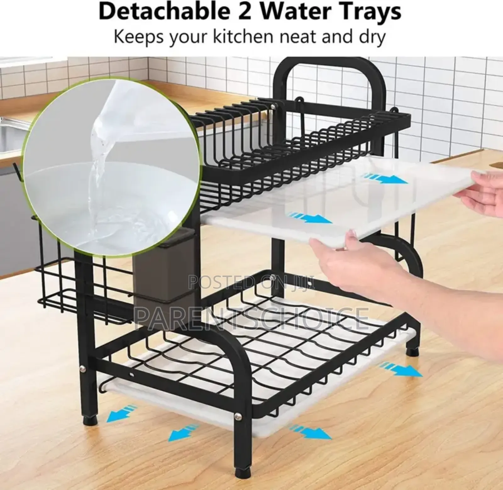 2-Layer Stainless Steel Dish Rack