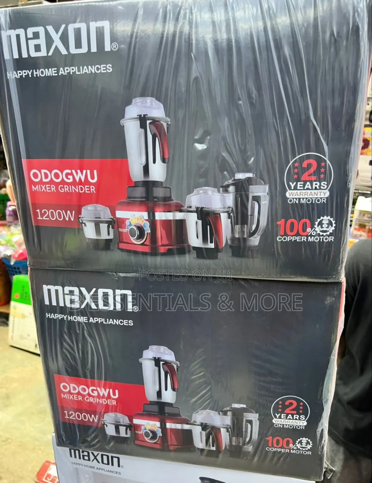 Maxon Odogwu Muxer Grinder 1200watts Copper 3 Jar