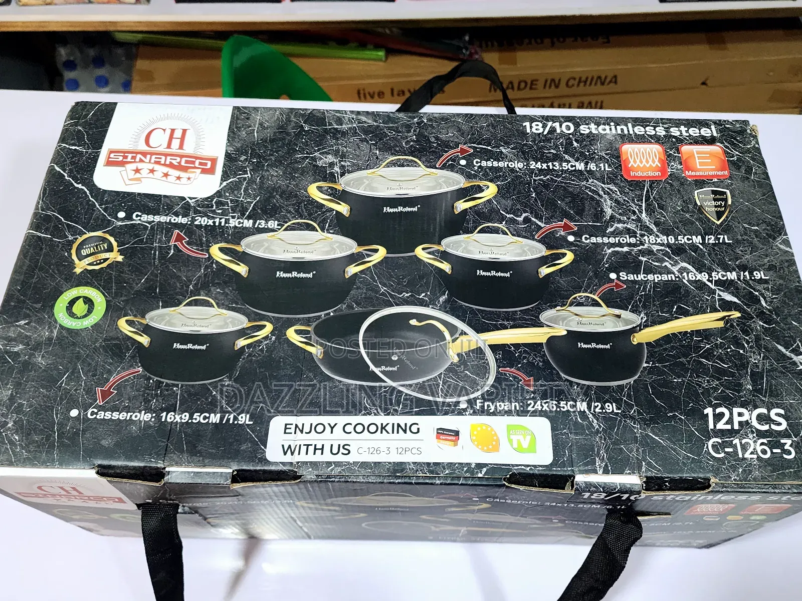12pcs Haus Roland Stainless Steel Pot Set