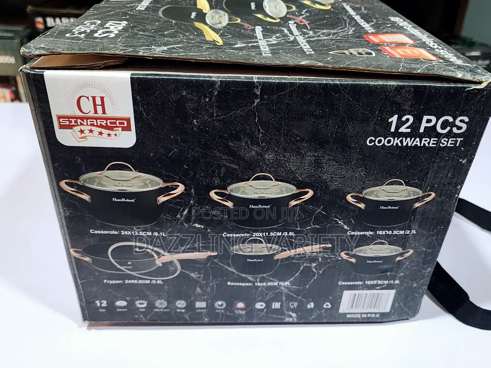 12pcs Haus Roland Stainless Steel Pot Set