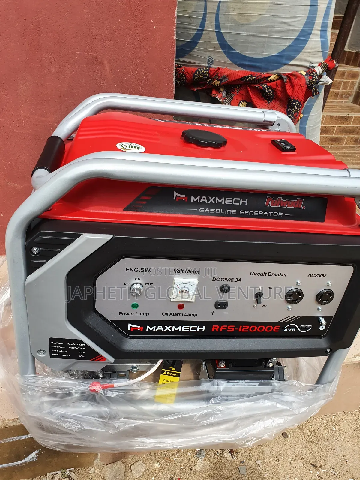 High Capacity Maxmech 12000e Generator – 10kva Output
