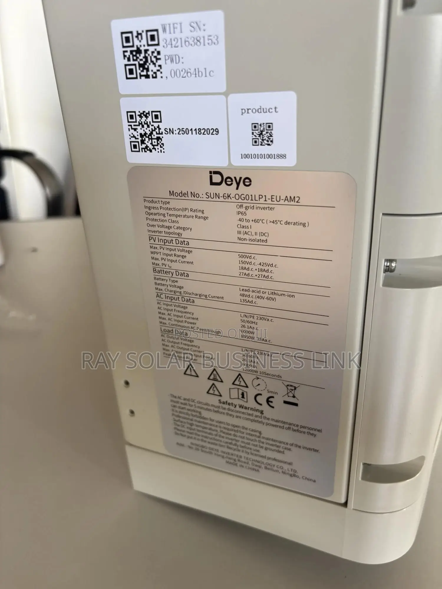 Deye 6kw Offgrid Hybrid Inverter