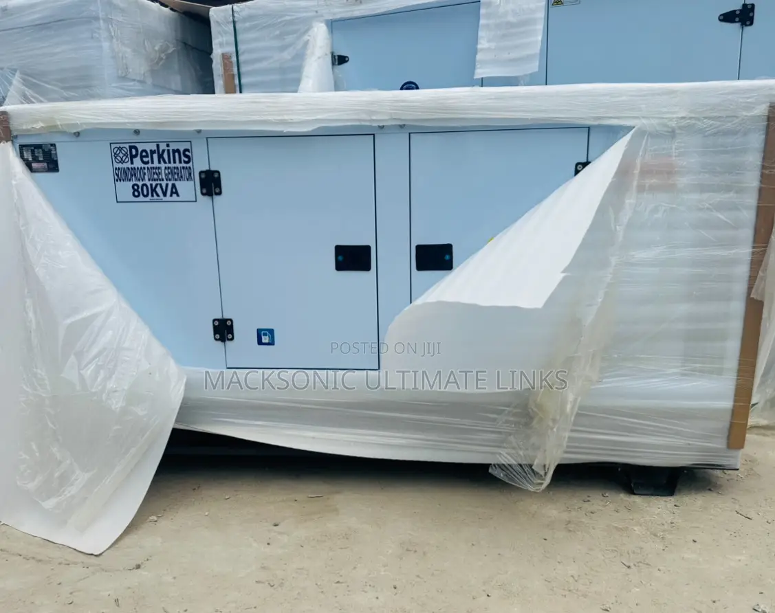 Sp Perkins 80kva Soundproof Generator With Warranty