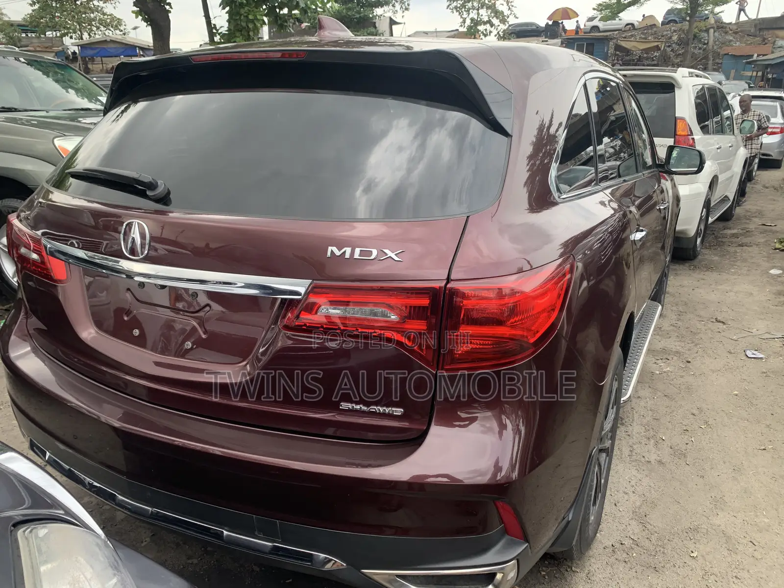 Acura MDX w/Advance & Ent. Pkgs SH-AWD 2018 Burgundy