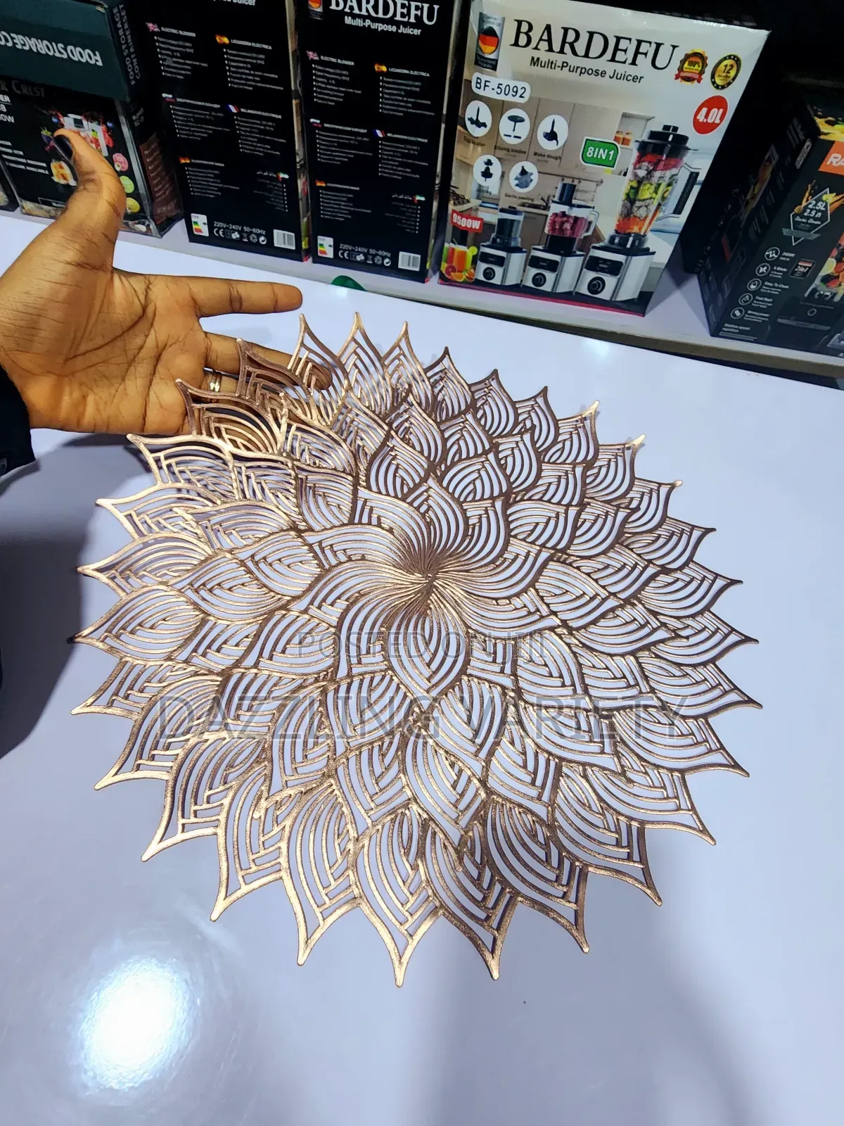 12pcs Table Mat/Placemats - Rose Gold