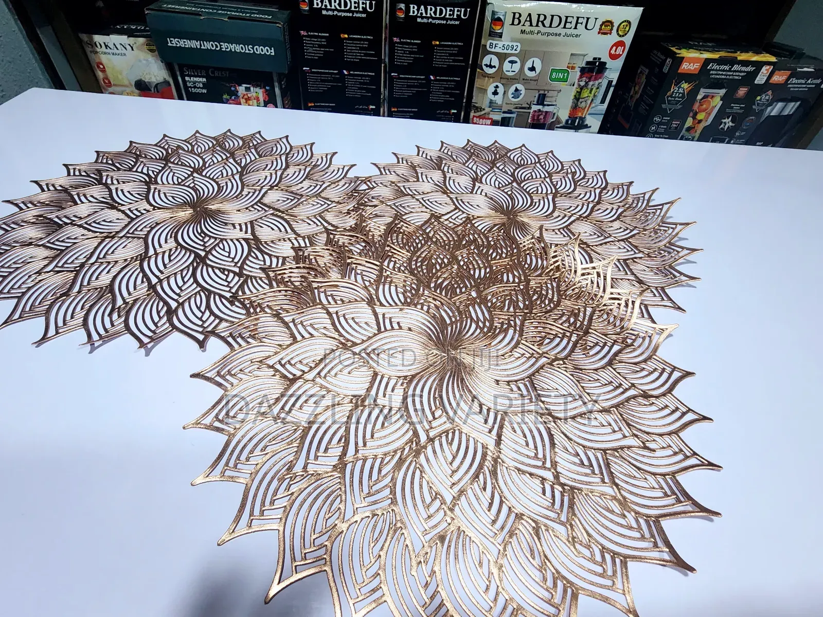 12pcs Table Mat/Placemats - Rose Gold