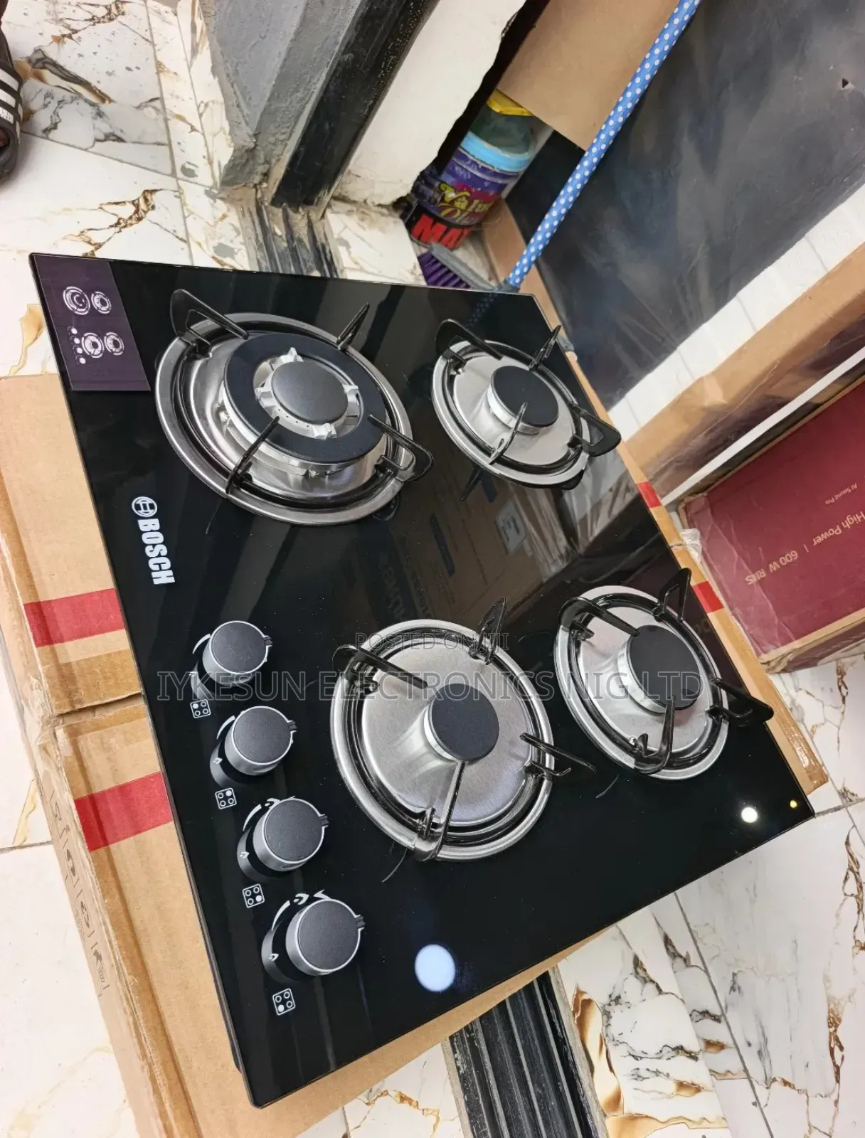 Quality Bosch Inbuilt Cabinet or Table Top 4 Burners Gas Cooker Hob
