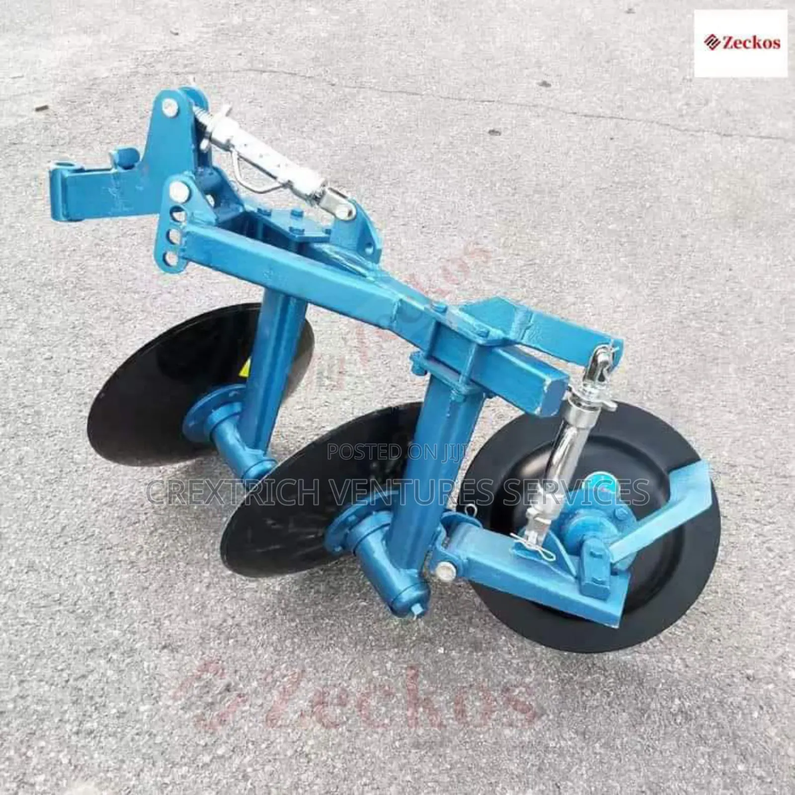 Disc Plough Implement: Walking Tractor 10 -24 Hp
