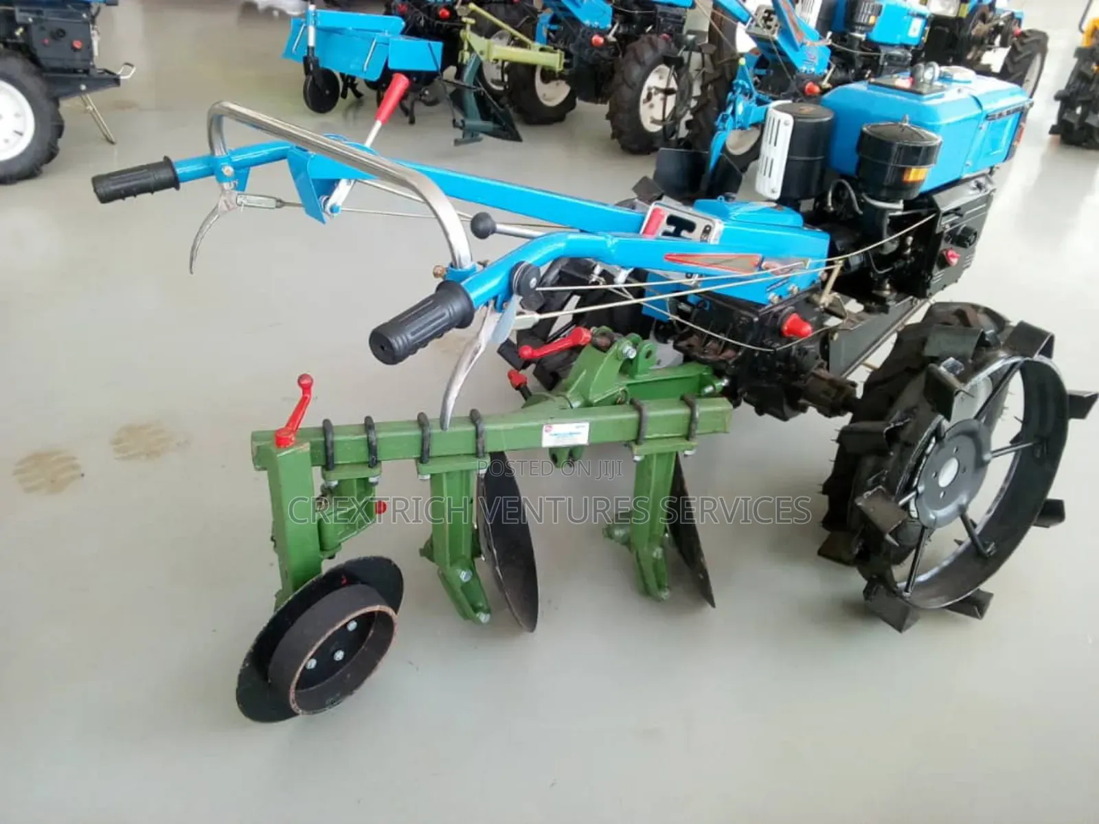 Disc Plough Implement: Walking Tractor 10 -24 Hp