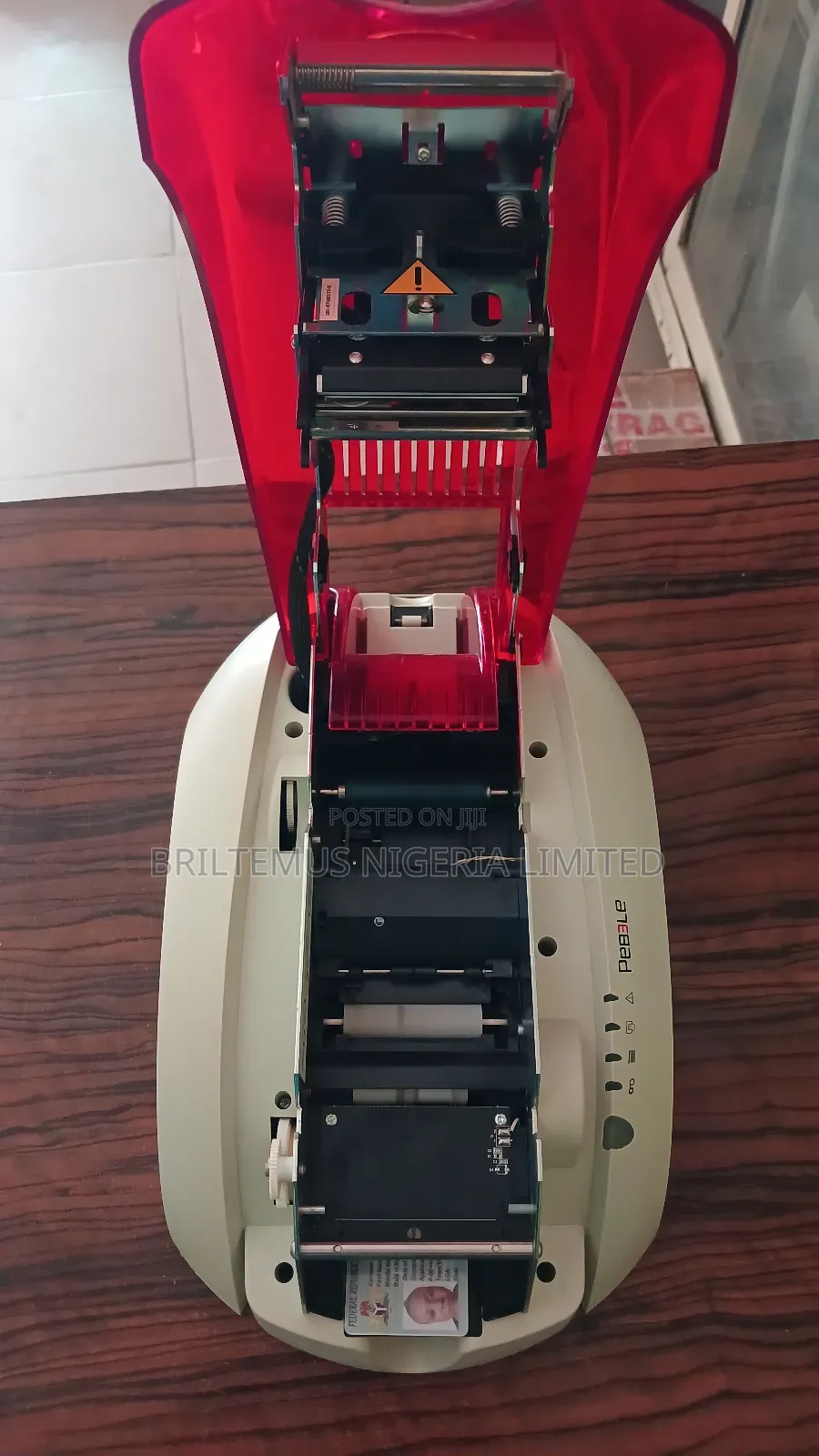 Tested Ok Uk-Used Evolis Pebble3 Single Sided Plastic Id Card Printer