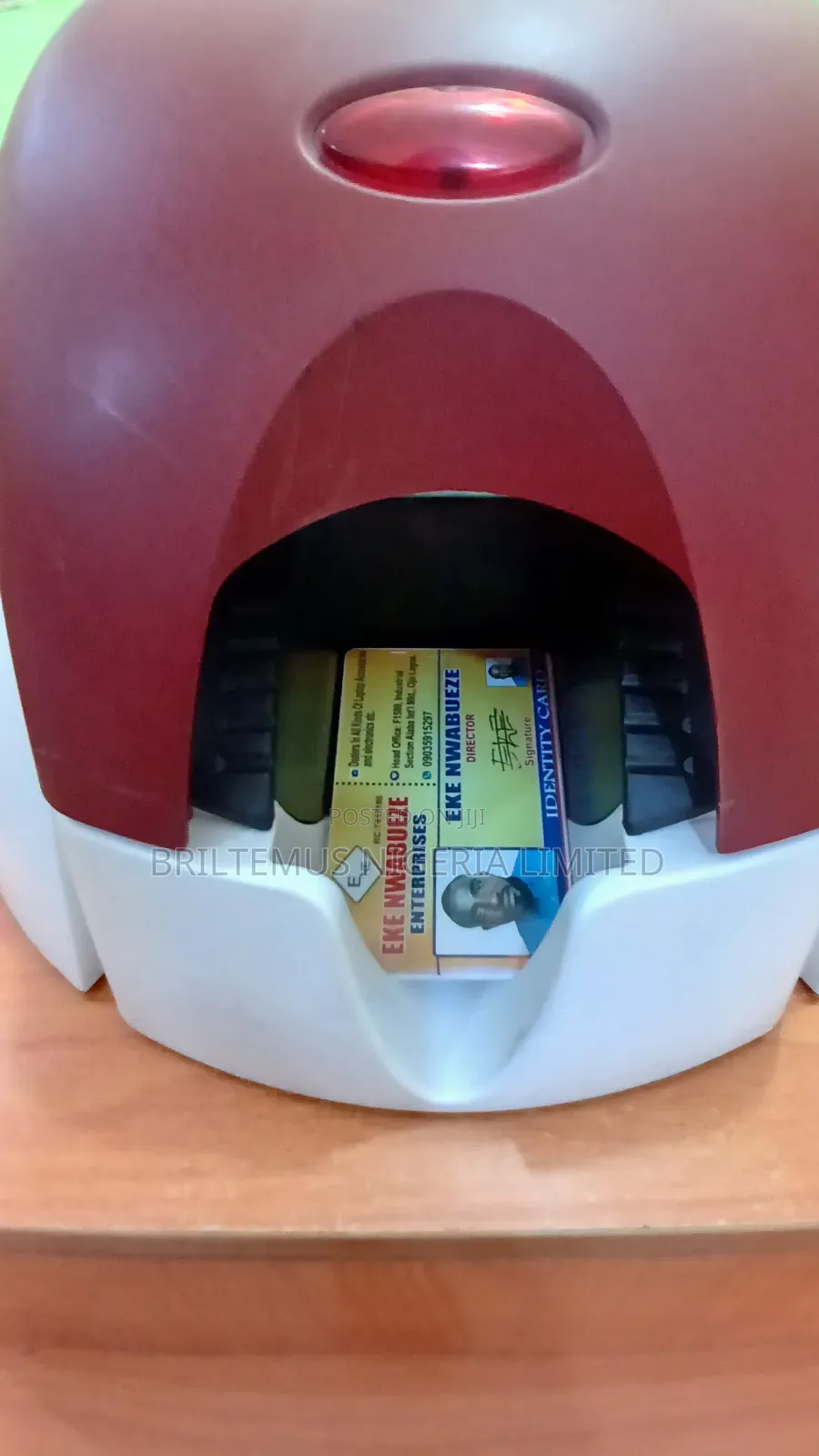 Tested Ok Uk Used Evolis Pebble4 Single Sided Plastic Id Card Printer
