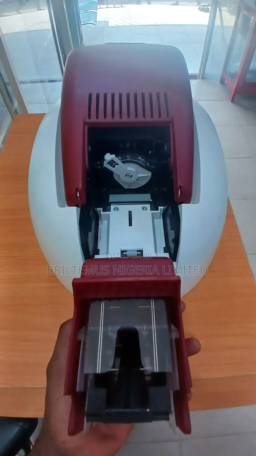 Tested Ok Uk Used Evolis Pebble4 Single Sided Plastic Id Card Printer