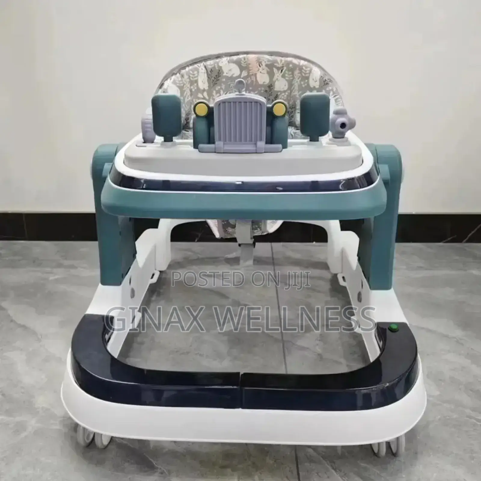 3-in-1 Premium Baby Walker With Led Lights and Adjustable Heights