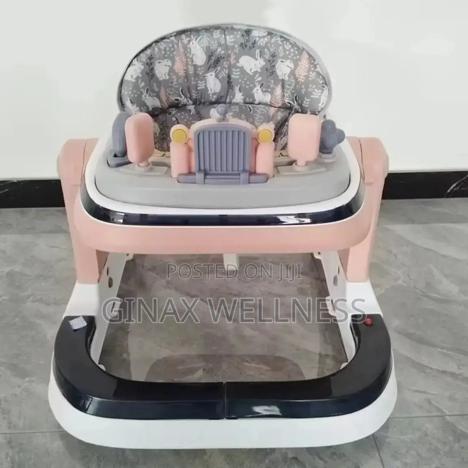 3-in-1 Premium Baby Walker With Led Lights and Adjustable Heights
