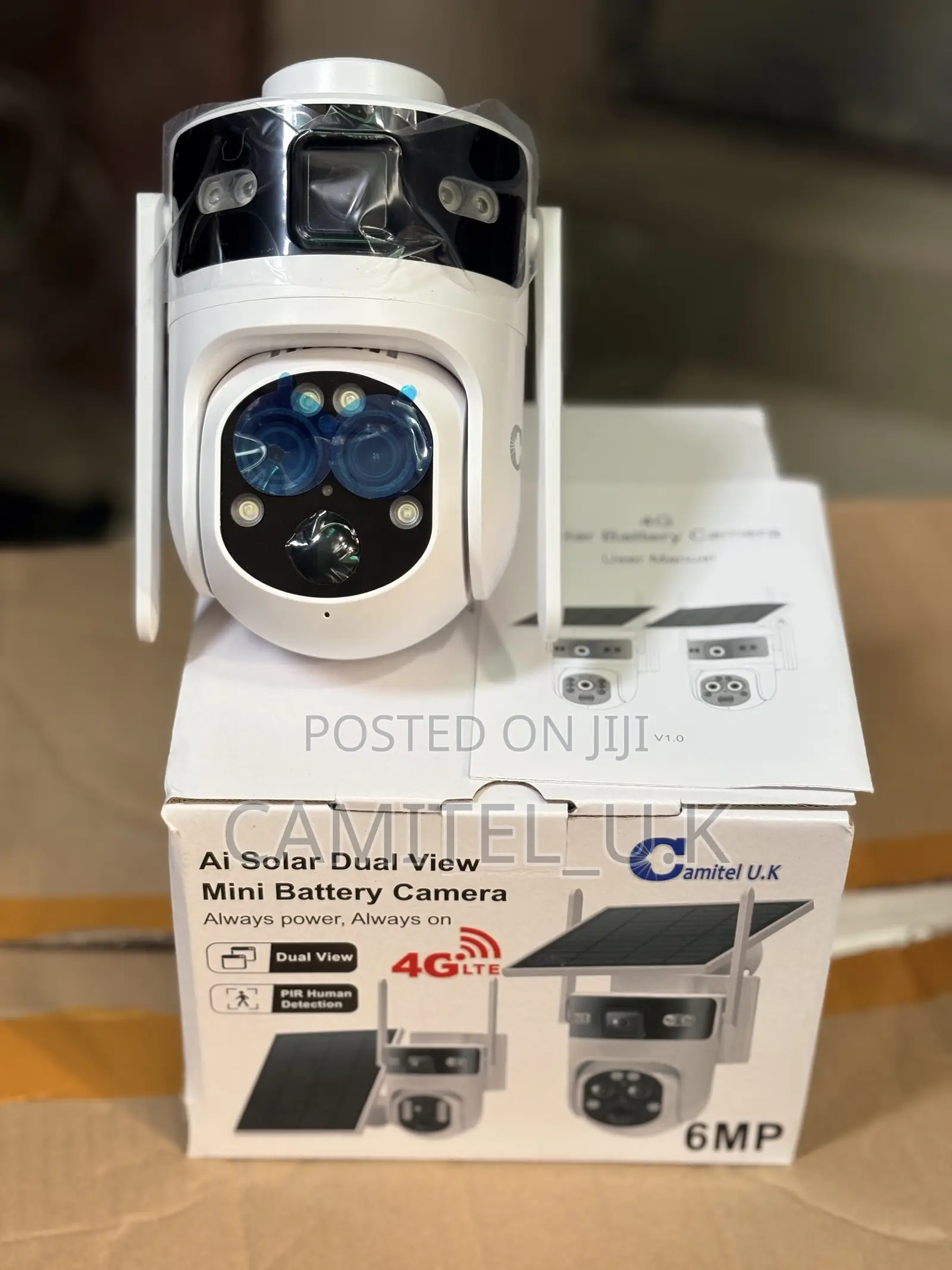 Ubox Ai Solar Dual Lens Mini Battery PTZ Camera