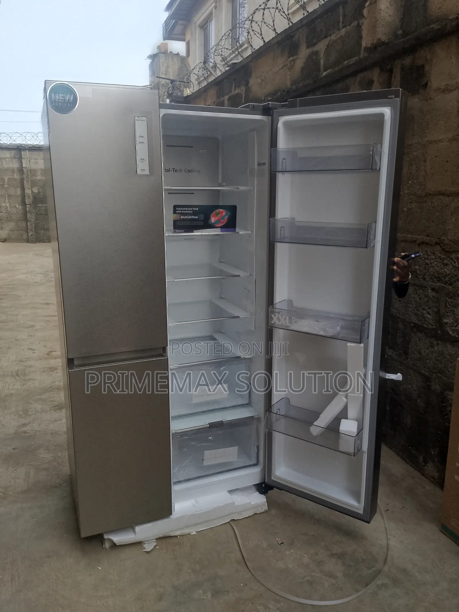 Hisense Rs-87-Ws Side-by-Side Fridge - Spacious 634 Liters