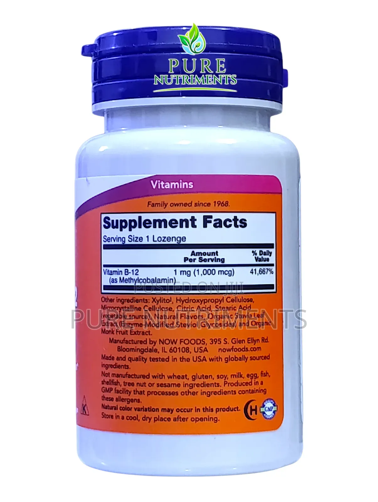 Now Methyl B-12 Methylcobalamin 1000mcg 100 Loz _Energy Nerve Health