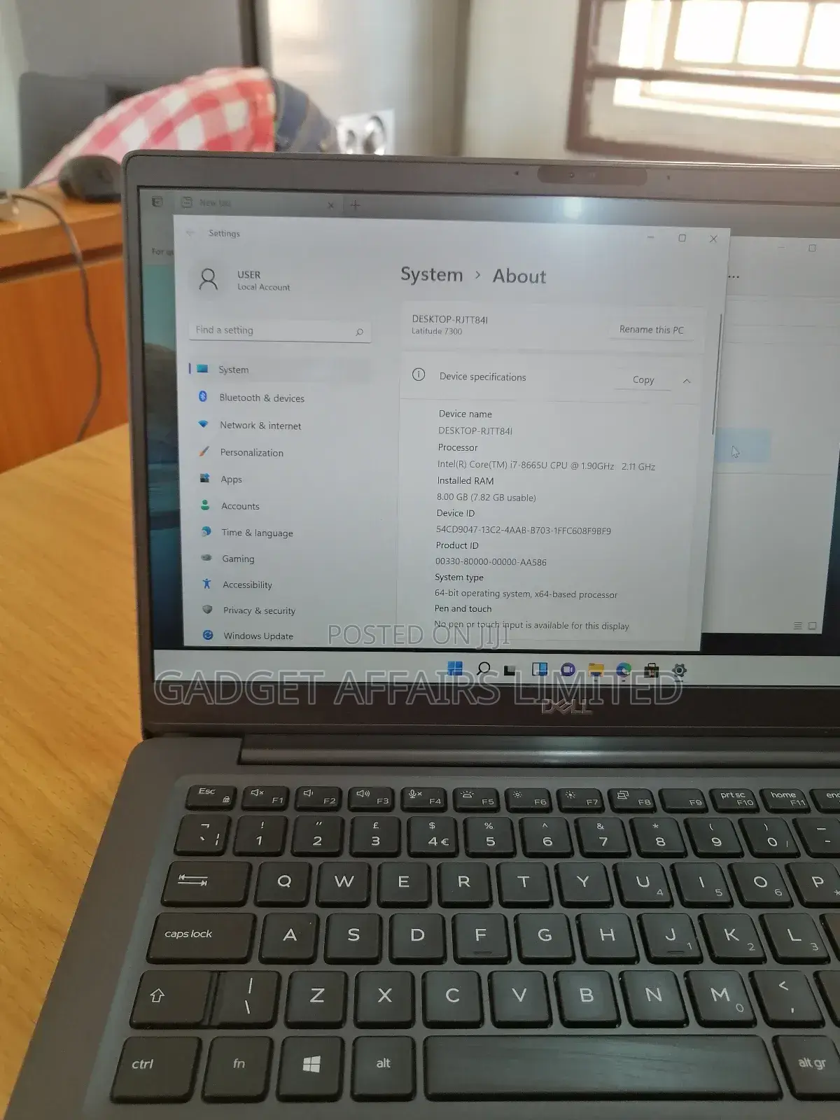 Laptop Dell Latitude 7300 8GB Intel Core i5 SSD 256GB