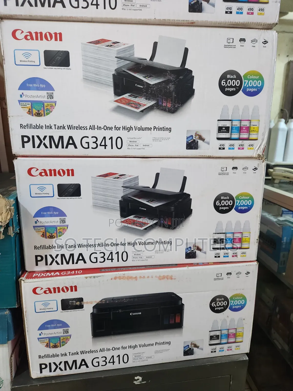 Canon Pixma G3410 Ink Tank Wireless Printer