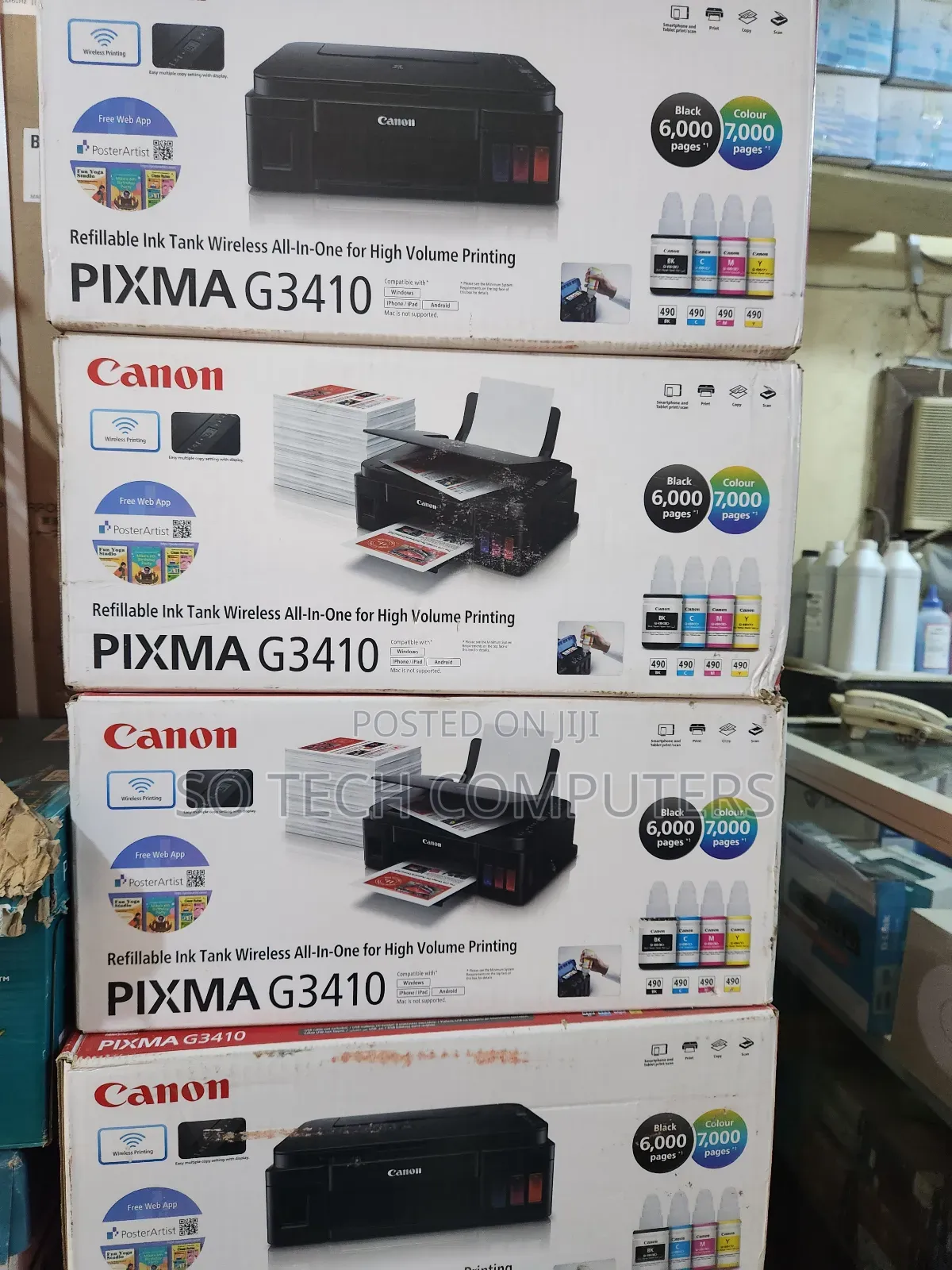 Canon Pixma G3410 Ink Tank Wireless Printer
